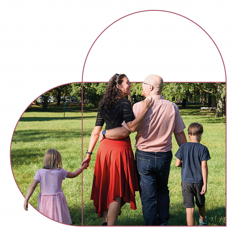 Sabine Hafner und ihre Familie